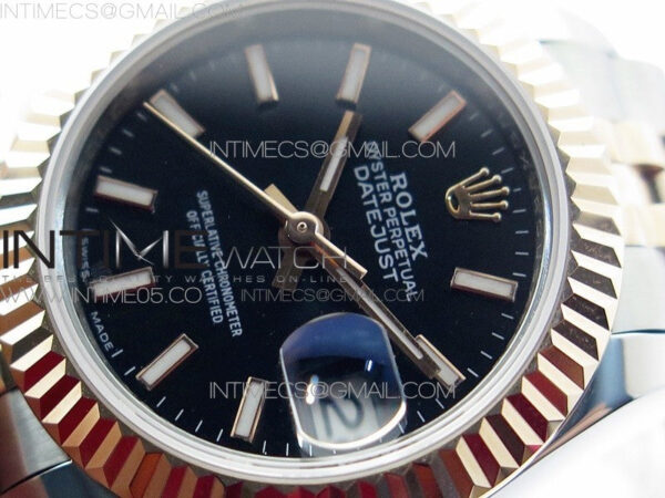 Datejust 28mm 279173 SS/RG BP Best Edition Black Stick Markers Dial on SS/RG Jubilee Bracelet ETA2671 – Bild 4