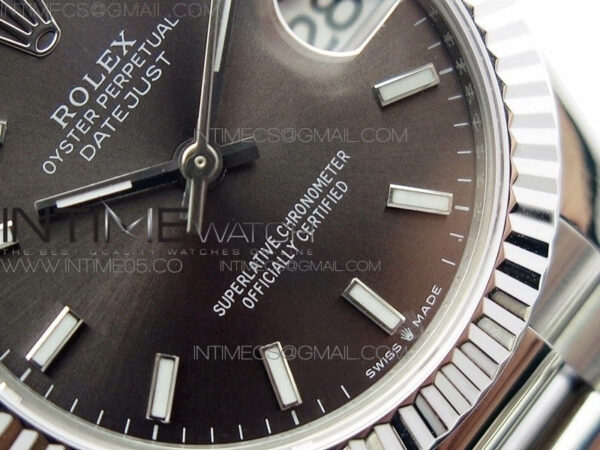Datejust 31mm 278275 SS BP Best Edition Gray Stick Markers Dial on SS President Bracelet – Bild 5