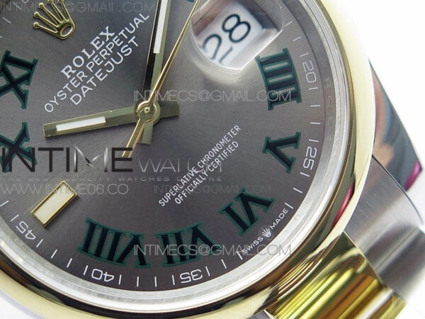 DateJust 36 SS/YG 126203 JDF 1:1 Best Edition Gray Dial on Oyster Bracelet – Bild 6
