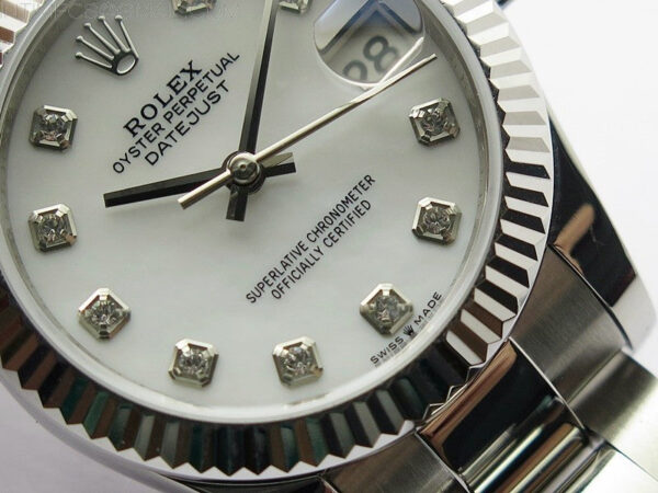 Datejust 31mm 278273 SS BP Best Edition White MOP Crystal Markers Dial on Oyster Bracelet – Bild 5