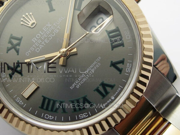 DateJust 36 SS/RG 126231 BP 1:1 Best Edition Gray Dial on Oyster Bracelet – Bild 5