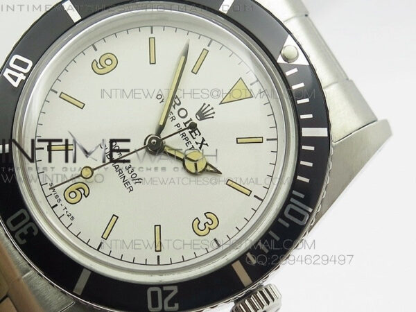 Vintage 1680 Submariner No Date SS White Dial On SS Bracelet – Bild 5