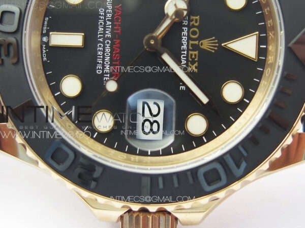Yacht-Master 126655 RG C+F 1:1 Best Edition Black Ceramic Bezel on Oysterflex Rubber Strap VR3235 – Bild 5