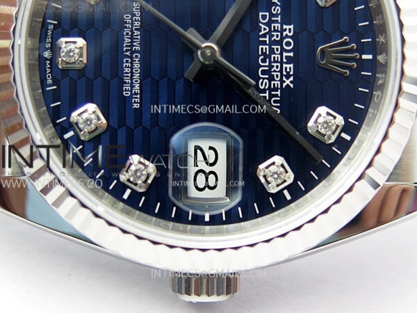 DateJust 36 SS 126234 VSF 1:1 Best Edition 904L Steel Blue Fluted Dial Diamonds Markers on Jubilee Bracelet VS3235 – Bild 4