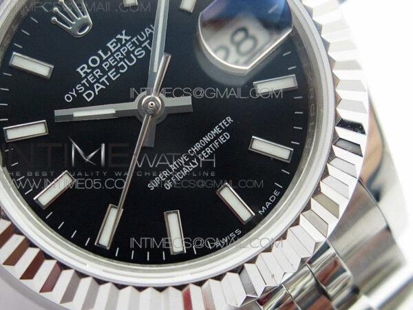 Datejust 28mm 279174 SS BP Best Edition Black Sticks Markers Dial on SS Jubilee Bracelet ETA2671 – Bild 5