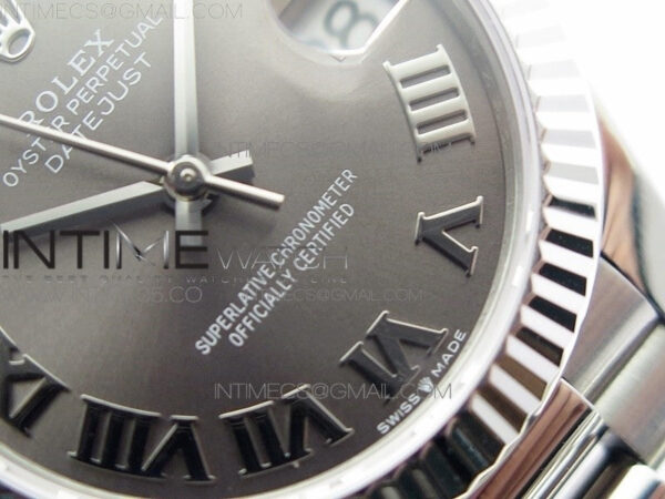 Datejust 31mm 278275 SS BP Best Edition Gray Roman Markers Dial on SS President Bracelet – Bild 5