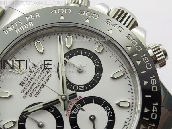 Daytona 116500LN BTF 1:1 Best Edition White Dial on 904L SS Case and Bracelet SA4130 – Bild 5