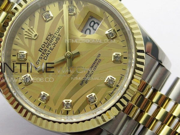 DateJust 36 SS/YG 126234 JDF 1:1 Best Edition New YG Dial on Jubilee SS/YG Bracelet – Bild 4