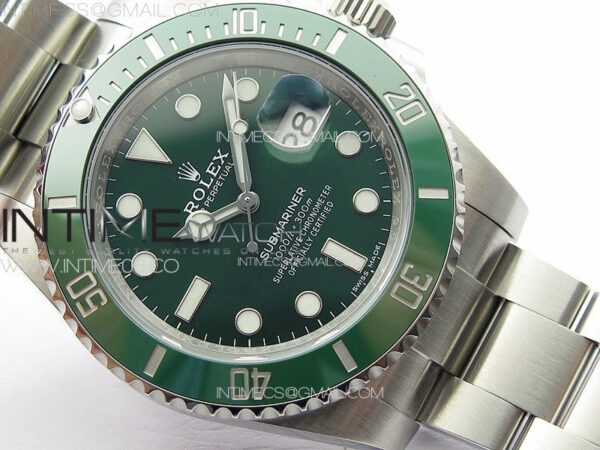 Submariner 116610LV 904L SS Case CF 1:1 Best Edition Green Dial On 904L Bracelet SA3135 – Bild 7