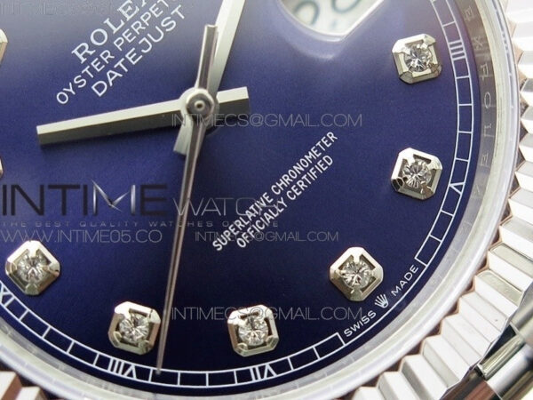 DateJust 41 126334 SS BP 1:1 Best Edition New Version Blue Crystal Markers Dial on Jubilee Bracelet – Bild 5