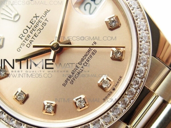 Datejust 31mm 278275 RG Dia Bezel BP Best Edition RG Crystal Markers Dial on RG President Bracelet – Bild 5