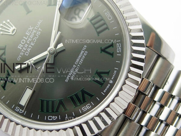 DateJust 41MM 126334 SS APSF 1:1 Best Edition Gray Dial Roman Markers on SS Jubilee Bracelet SA3235 – Bild 5