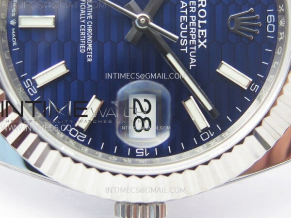 DateJust 41 126334 904L Steel NTF 1:1 Best Edition Blue Fluted Dial on Jubilee Bracelet VR3235 – Bild 5
