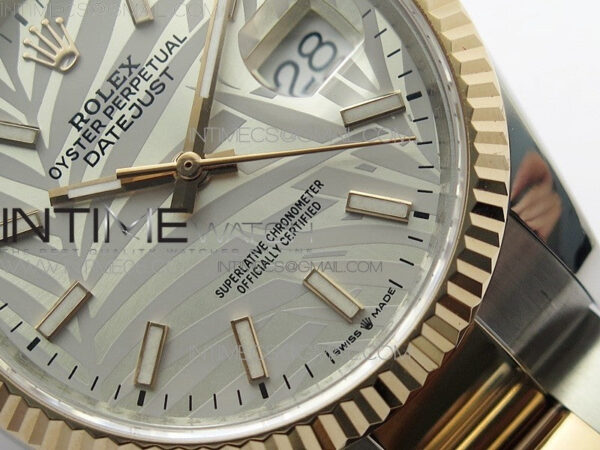 DateJust 36 SS/RG 126231 BP 1:1 Best Edition Silevr/Gray Dial on Oyster Bracelet – Bild 5
