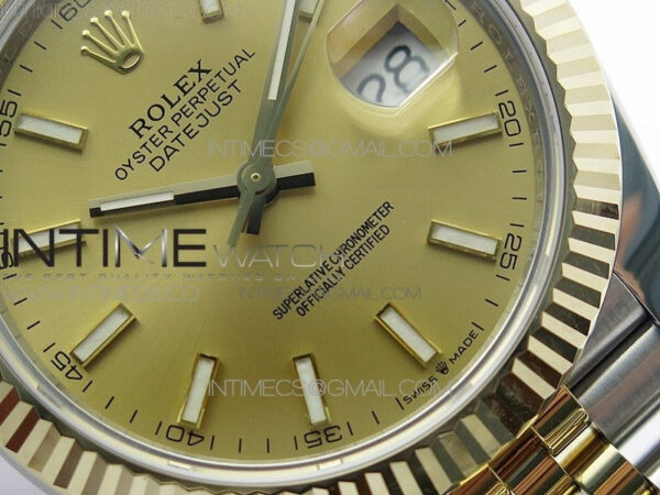 DateJust 41 126333 Wrapped SS/YG 3AF 1:1 Best Edition YG Lumed Dial on Wrapped SS/YG Jubilee Bracelet A3235 – Bild 5