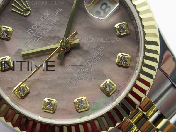 Datejust 31mm 278273 SS/YG BP Best Edition Brown MOP Diamond Markers Dial on SS/YG Jubilee Bracelet – Bild 5