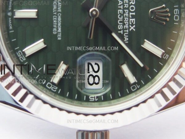 DateJust 41 126334 904L SS VSF 1:1 Best Edition Green Fluted Dial on Jubilee Bracelet VS3235 – Bild 5