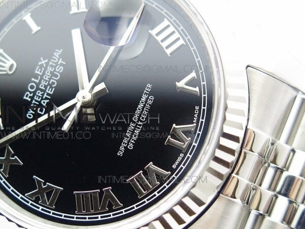 DateJust 36 SS 116234 ARF 1:1 Best Edition Black Dial Roman Markers on SS Jubilee Bracelet SH3135 – Bild 5