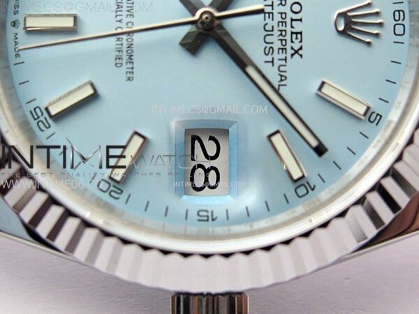 DateJust 41 126334 SS BP 1:1 Best Edition Ice Blue Dial on Jubilee Bracelet – Bild 5