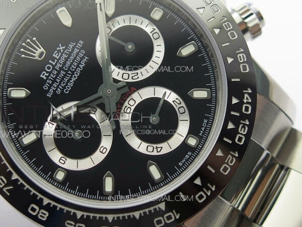 Daytona 116500LN APSF Black Dial Sticks Markers On SS BraceletSlim A7750 – Bild 6