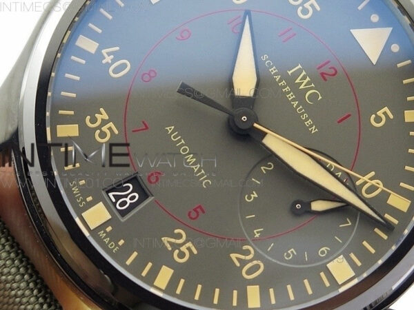 Big Pilot Real PR 48mm IW501902 Real Ceramic ZF 1:1 Best Edition on Green Nylon Strap A51111 V2(Released) – Bild 5