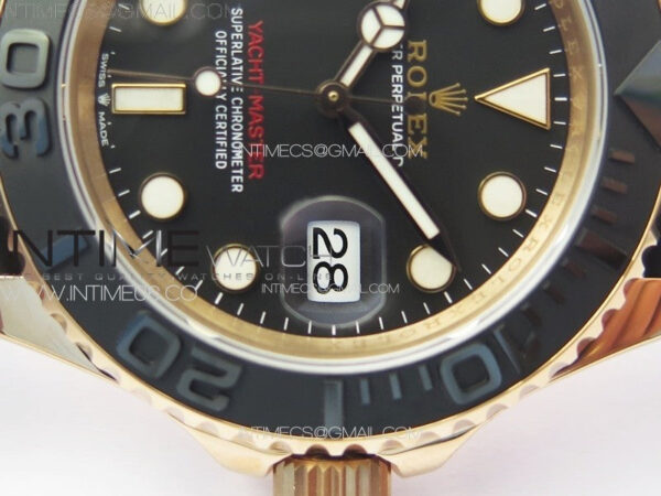 Yacht-Master 126655 RG VSF 1:1 Best Edition Black Ceramic Bezel on Oysterflex Rubber Strap VS3235 – Bild 6