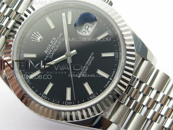 DateJust 41 126334 NTF 1:1 Best Edition 904L Steel Black Stick Dial on Jubilee Bracelet VR3235 – Bild 5