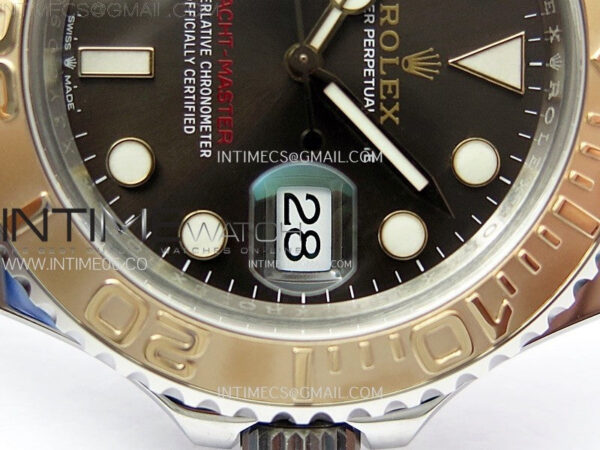 Yacht-Master 126621 904L/RG VSF 1:1 Best Edition Brown Dial On 904L/RG Bracelet VS3235 – Bild 5