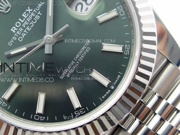 DateJust 41 126334 904L SS VSF 1:1 Best Edition Green Dial on Jubilee Bracelet VS3235 – Bild 5