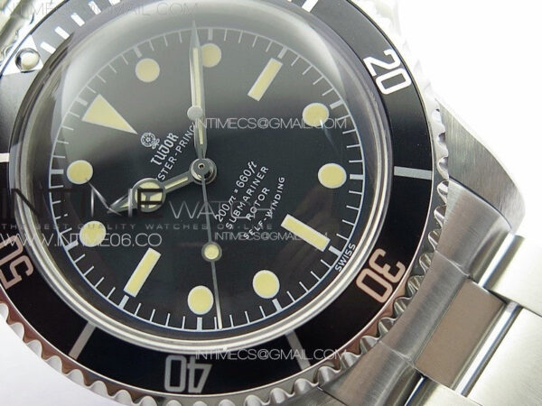 Vintage Submariner 1680 No Date SS JKF Best Edition Black Dial on SS Bracelet (Style2) A2836 – Bild 6