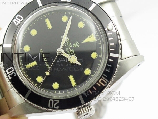 Vintage 6536 Submariner No Date SS On SS Bracelet – Bild 5