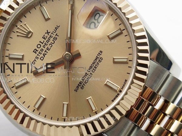 DateJust 31mm 178271 SS/RG APSF Best Edition RG Dial Sticks Markers on Jubilee Bracelet A2824 – Bild 6