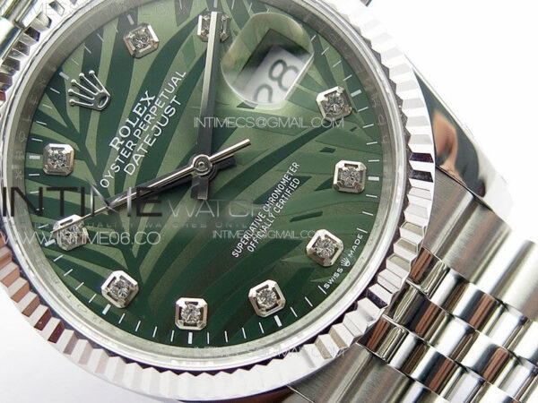 DateJust 36 SS 126233 JDF 1:1 Best Edition New Green Dial on Jubilee SS Bracelet – Bild 5