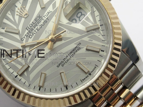 DateJust 36 SS/RG 126231 BP 1:1 Best Edition Silevr/Gray Dial on Jubilee Bracelet – Bild 5