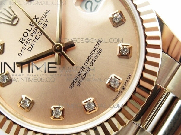 Datejust 31mm 278275 RG BP Best Edition RG Crystal Markers Dial on RG President Bracelet – Bild 5
