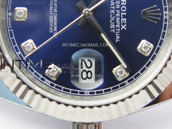 DateJust 41 126334 904L Steel NTF 1:1 Best Edition Blue Dial Crystals Makers on Jubilee Bracelet VR3235 – Bild 5