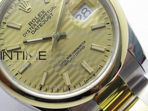 DateJust 36 SS/YG 126203 JDF 1:1 Best Edition New YG Dial on Oyster Bracelet – Bild 5