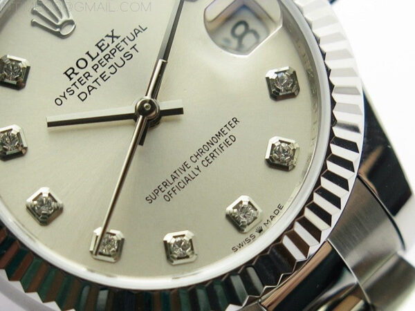 Datejust 31mm 278273 SS BP Best Edition Silver Crystals Markers Dial on Oyster Bracelet – Bild 5