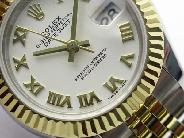 Datejust 28mm 279173 SS/YG BP Best Edition White Roman Markers Dial on SS/YG Jubilee Bracelet ETA2671 – Bild 5
