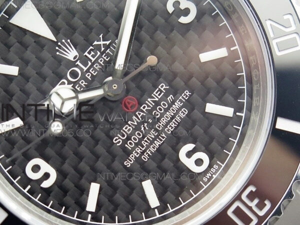 The Rough Matt Carbon Sandblast SS GMF Best Edition Carbon Dial on SS Bracelet SA3130 – Bild 5