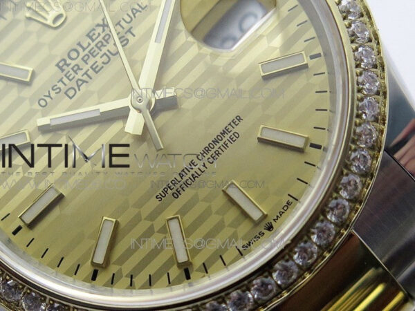 DateJust 36 SS/YG 126283 JDF 1:1 Best Edition New YG Dial on Oyster Bracelet – Bild 6