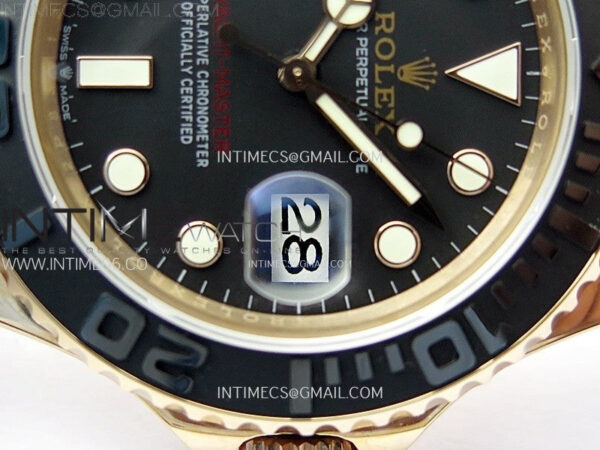 Yacht-Master 126655 RG APSF Best Edition 3D Black Ceramic Bezel on Black Rubber Strap SA3235 – Bild 6