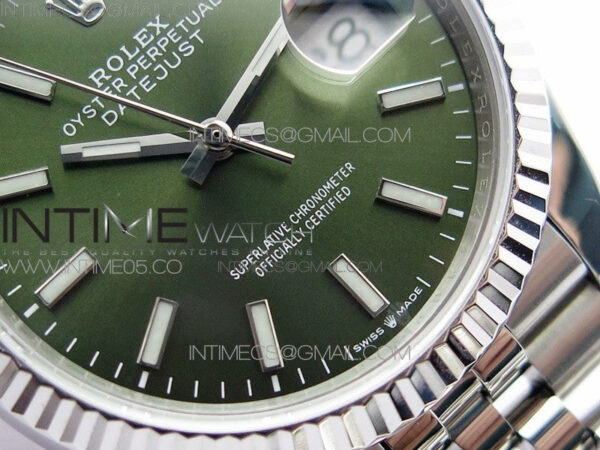 Datejust 36mm 116231 SS BP 1:1 Best Edition Green Dial Stick Markers On SS Jubilee Bracelet A2824 – Bild 5