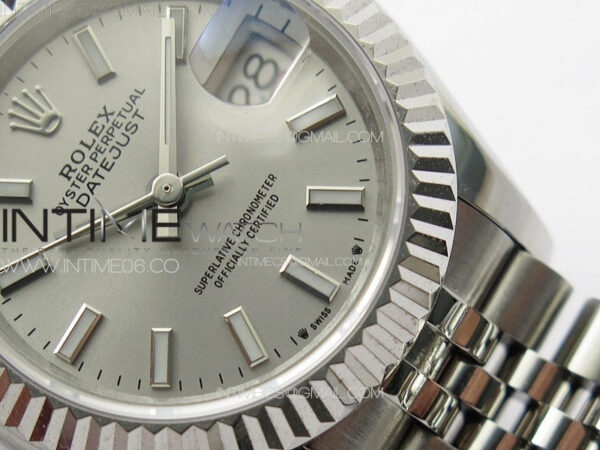 Datejust 28mm 279179 SS APSF Best Edition Silver Dial Sticks Markers on SS Jubilee Bracelet NH05 – Bild 5