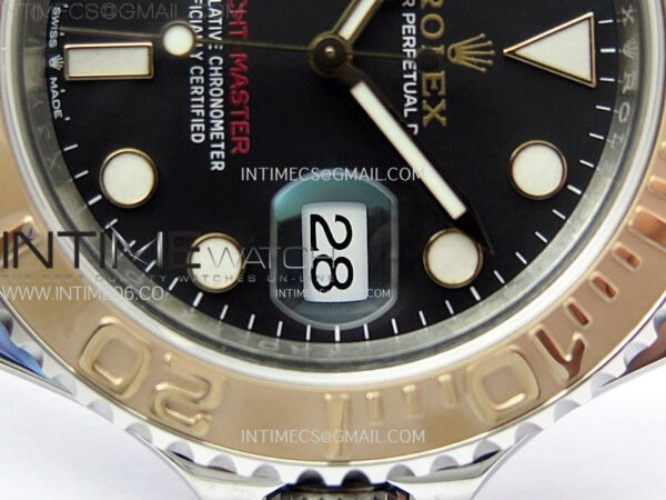 Yacht-Master 126621 904L/RG VSF 1:1 Best Edition Black Dial On 904L/RG Bracelet VS3235 – Bild 5