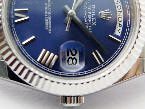 Day Date 40mm 228239 Gain Weight SS/tungsten APSF 1:1 Best Edition Blue Dial Roman Markers on SS President Bracelet A2836 – Bild 3