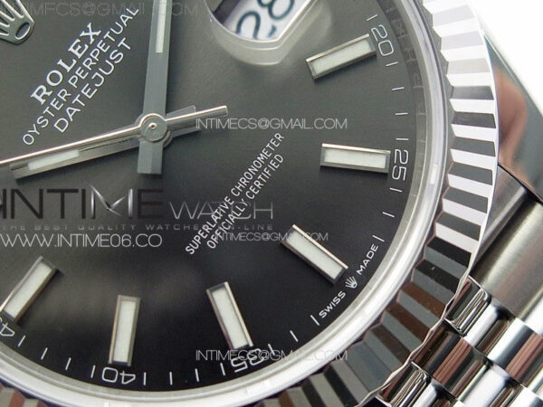 DateJust 41 126334 904L SS VSF 1:1 Best Edition Gray Dial on Jubilee Bracelet VS3235 – Bild 4