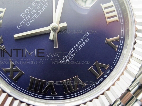 DateJust 41 126334 SS BP 1:1 Best Edition New Version Blue Roman Markers Dial on Jubilee Bracelet – Bild 5