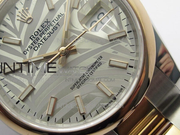 DateJust 36 SS/RG 126201 BP 1:1 Best Edition Silver/Gray Dial on Oyster Bracelet – Bild 5