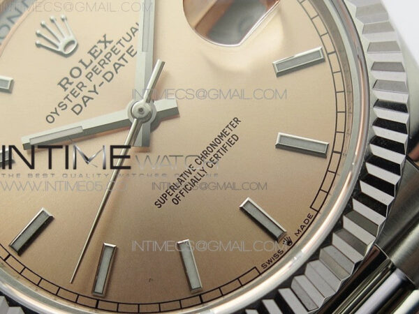 Day-Date 40mm 228239 BP New Dial Version 904 SS RG Stick Markers Dial on SS President Bracelet A2836 – Bild 5